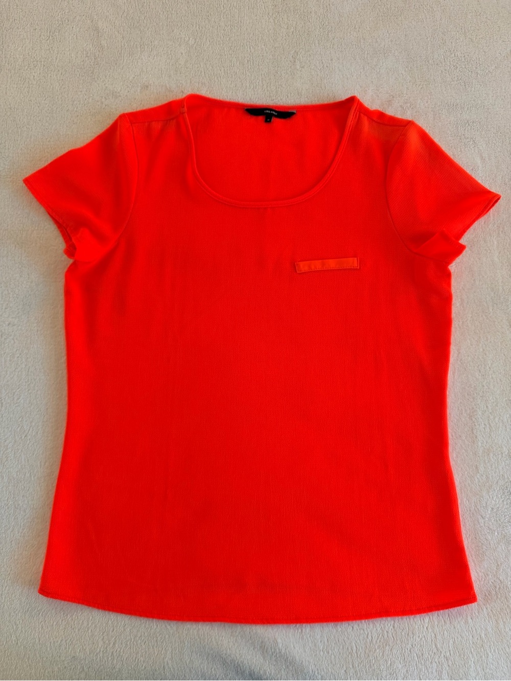 Vero Moda Bright Orange Scoop Neck Short Sleeve Tee